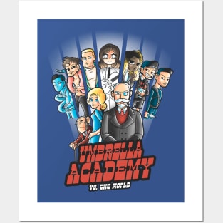 Umbrella academy vs the world Posters and Art